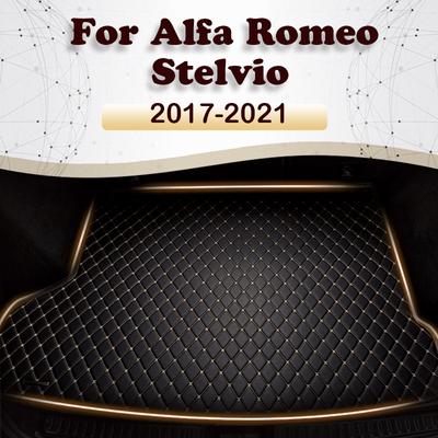 Koberec do kufru auta pro Alfa Romeo Stelvio 2017 2018 Cargo Liner Koberec díly interiéru Příslušenství