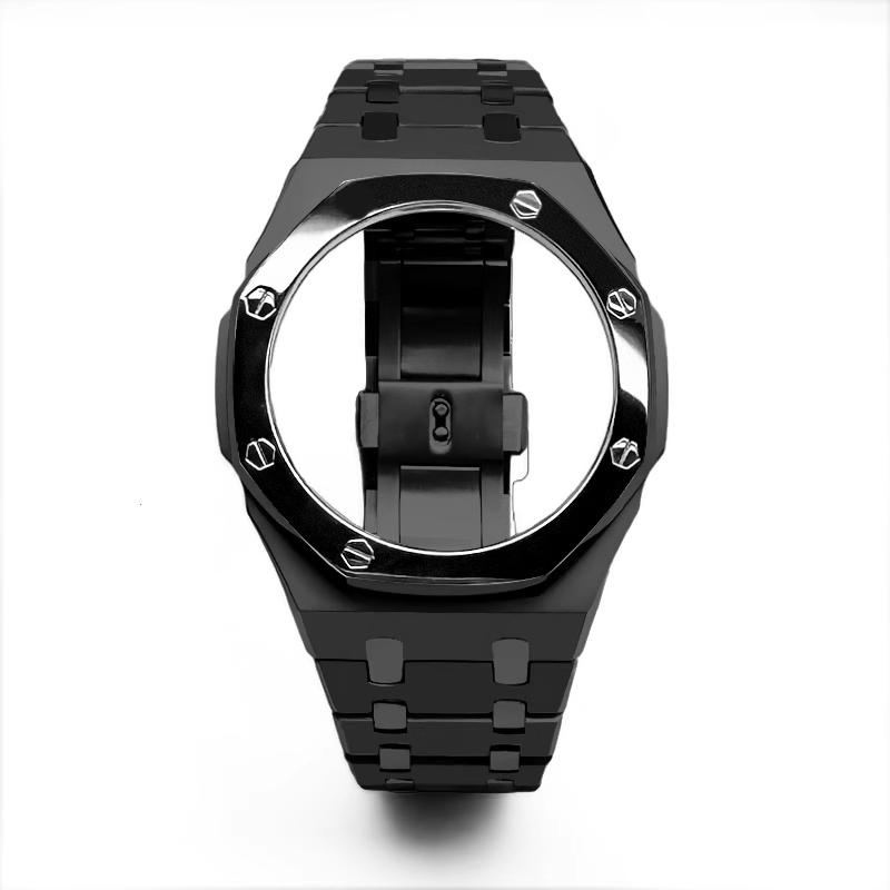 GA2100 Mod kit Stainless Steel Case watch Strap For Casio G-SHOCK Farm Oak GA-2100 GA-2110 GA-B2100 Metal watch bezel watch band