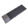 Foldable Bluetooth Keyboard Portable Wireless Travel Keyboard with Touchpad for Computers Tablets Phones