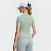 Fila Tennis Fashion Simple Classic Retro Tennis Sports Casual Versatile Comfortable Striped Knitted Short Sleeve Top Women Tops A11W623401FGN