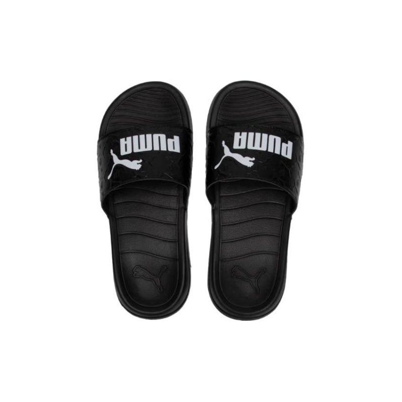 PUMA Popcat 20 Unisex Outdoor Wear-resistant Comfort Breathable Anti-friction Casual Slides Black 395420-01