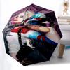 1PC Harley Quinn Automatic Open/Close, 8-Rib Durable Frame Compact Travel Umbrella for Men & Women S1222065