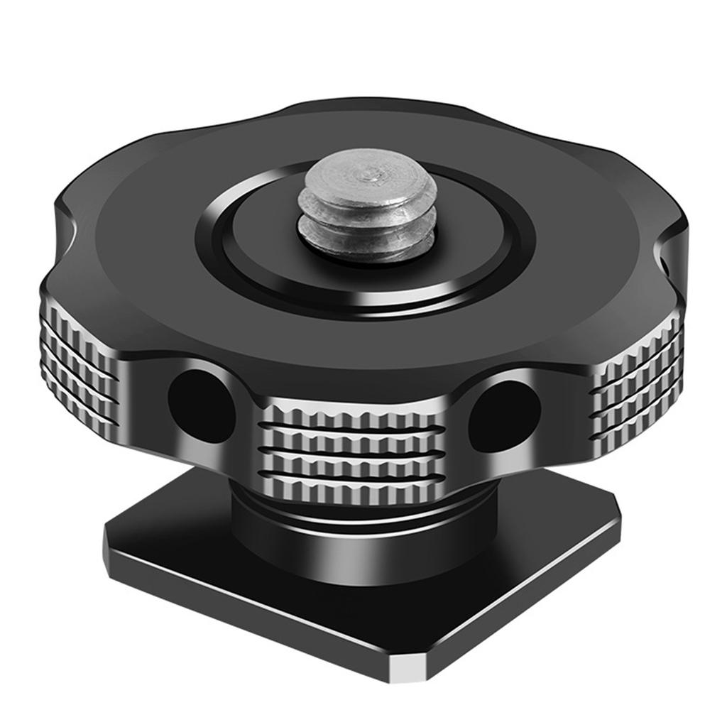 Cold Shoe Mount Adapter 1/4" Screw Thread Cold Shoe Flashing Stand Adapter for DSLR Camera Rig Camera Flashing Shoe Mounts