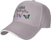 I Love Butterflies Graphic Baseball Cap Polyester Outdoor Adjustable Unisex Summer Hat