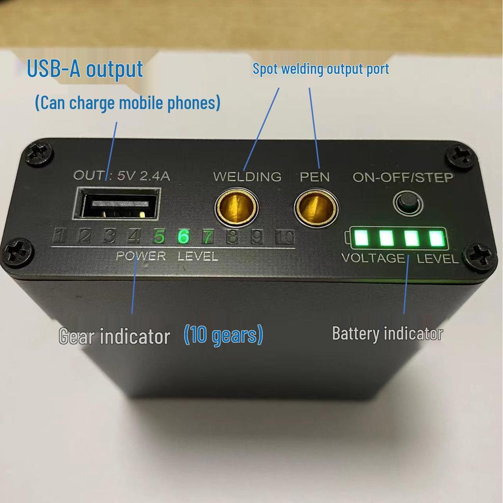 Portable 18650 Lithium Battery Spot Welder for Power Banks and Mobile Phones