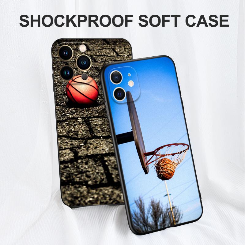 Black Tpu Case For Motorola Edge 20 Lite Pro 2021 S Moto E20 E30 E40 E7 4G G 5G Plus Basketball