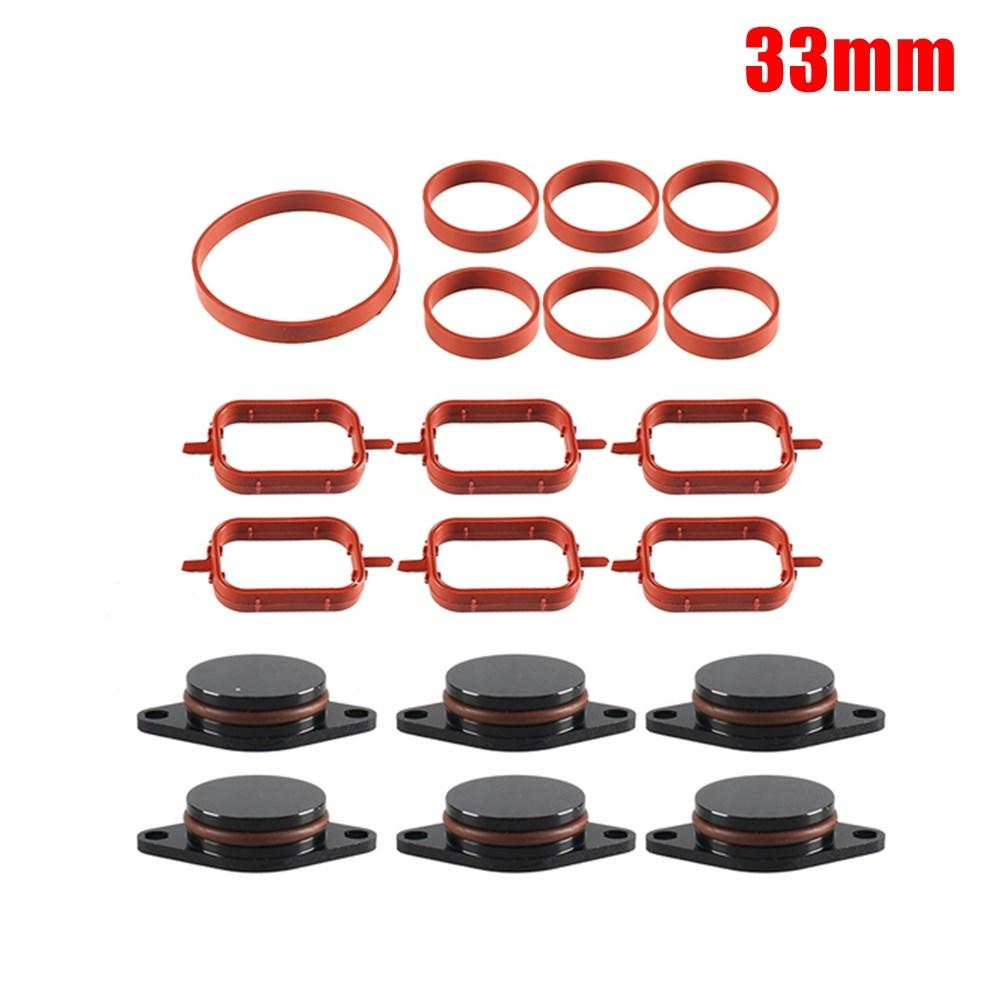 

6x33 мм алюминиевые и стеклянные заглушки вихревой заслонки для ремонта с прокладкой впускного коллектора для BMW E60 M47 M57 E90 6 цилиндров