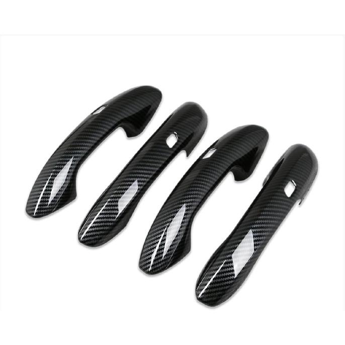 for Mercedes-Benz New GLC GLC300 X254 2023 2024 2025 Door Handle Cover Trims with Smart Keyhole (Carbon Fiber Pattern)