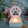 Candlesticks Castings Molds Pet Paw Candle Holder Silicone Molds Candle Holder Resin Mould for Candle Holder Making