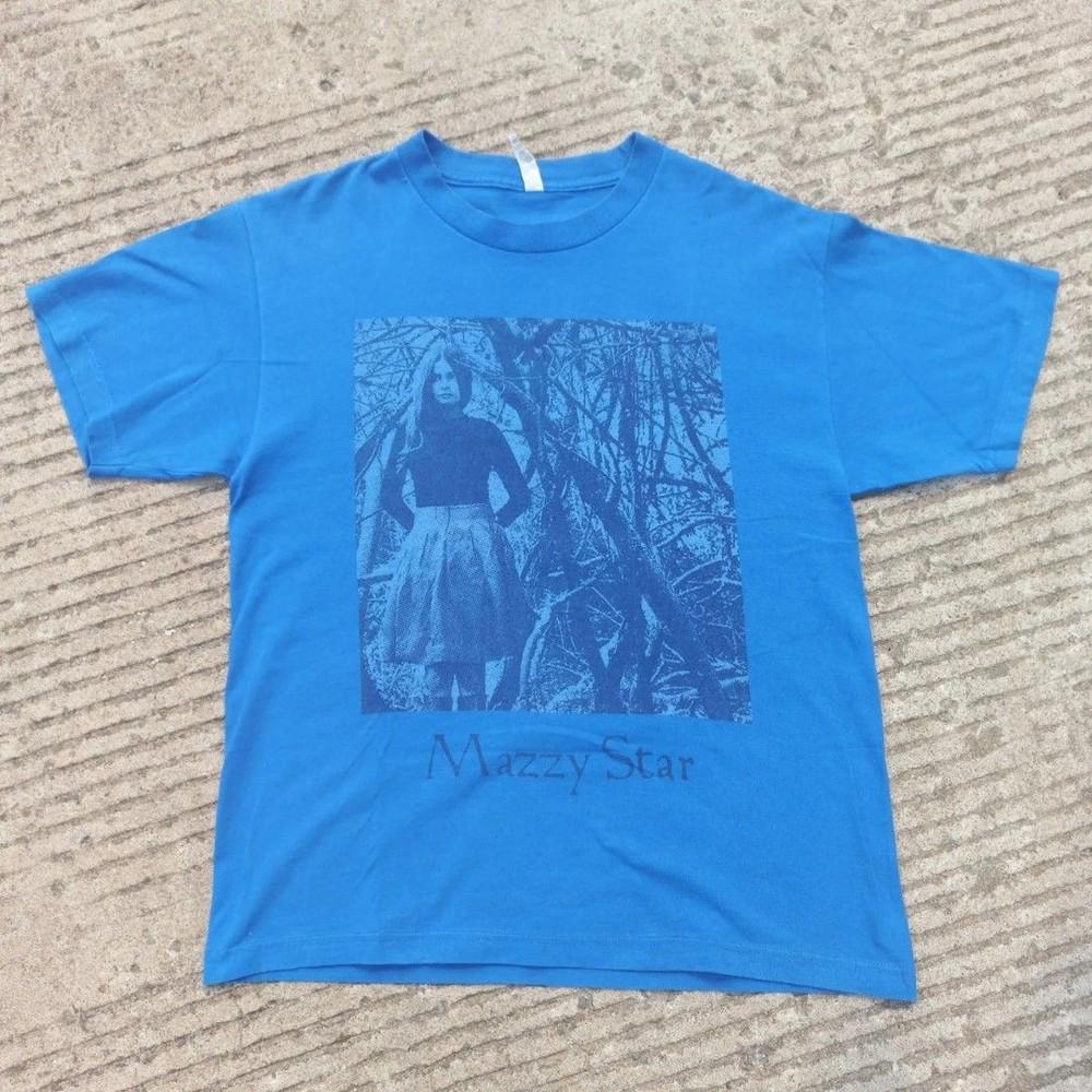Mazzy Star T Shirt Vintage Mazzy Star Blue tee Short Sleeve tee Unisex NH23604 Unisex T-Shirt XXXL