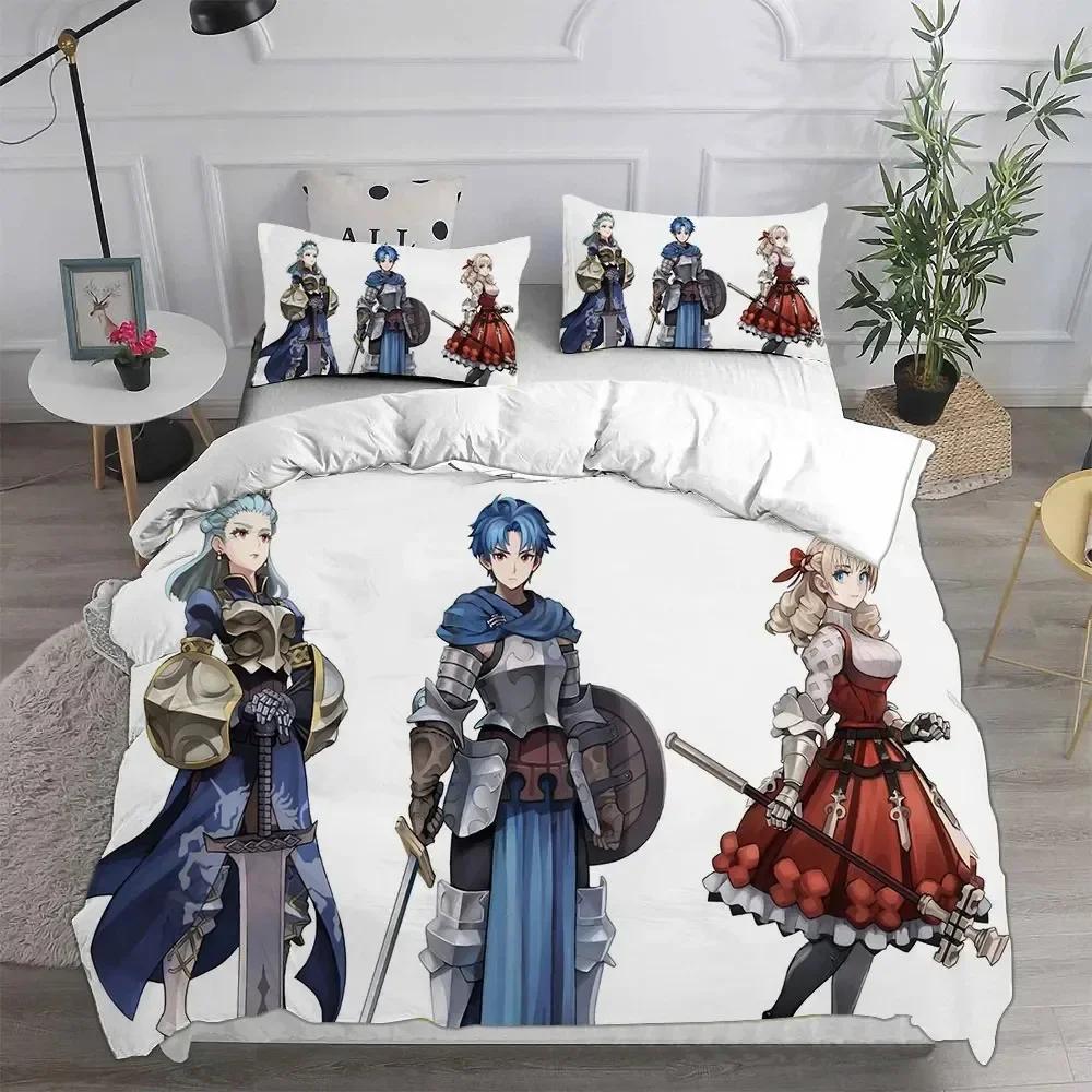 3D Printed Game Unicorn Overlord Bedding Sets Comforter Quilt Bed Cover Duvet Cover Pillow Case Sets Kids Adult Size