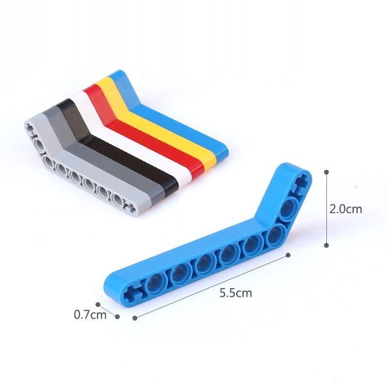 MOC Technical Liftarm Beams Bricks DIY Assembles Particles 32348 Modified Bent Brick Educational 39793 39790 Construction Toys
