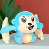 1 Baby Toy Electric Rolling Monkey Light Music Puzzle Sound Prompt Monkey Children's Toy Gift Preschool Education Toy