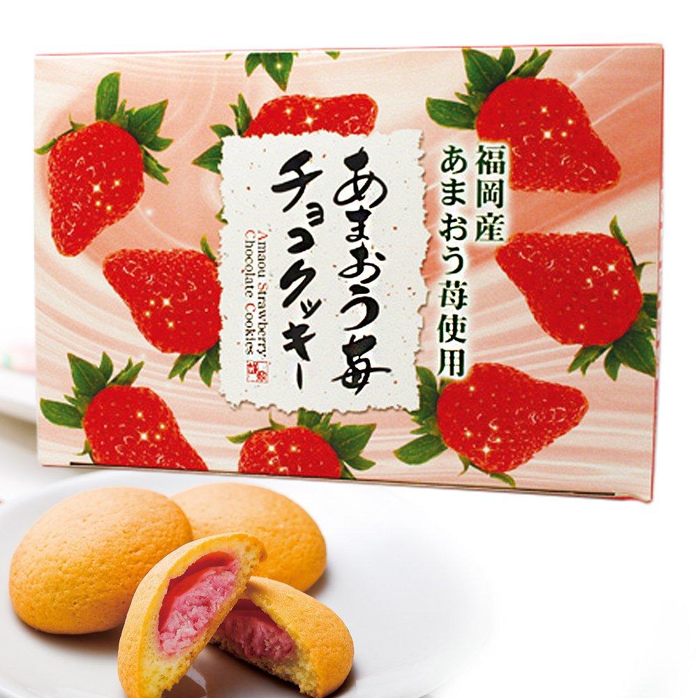 

Hogaya Fukuoka Souvenir Amaou Strawberry Chocolate Cookies (20 pieces)