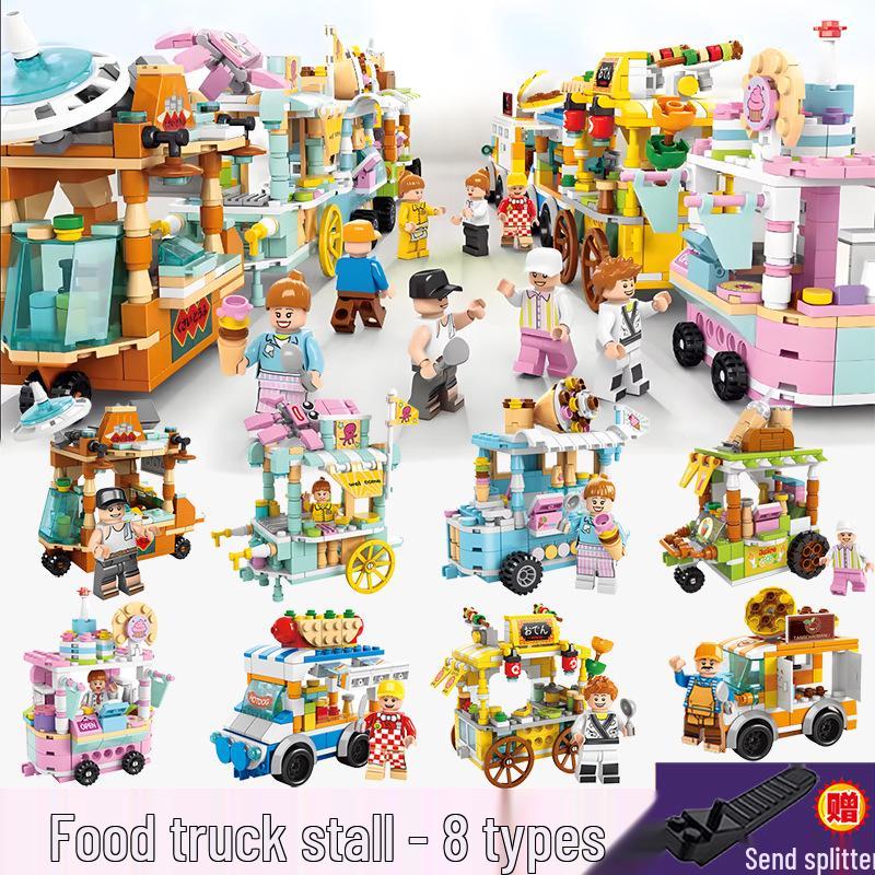 2025 Street Scene Lego-Compatible Architecture Model: Educational Assembly Toy for Kids and Boys