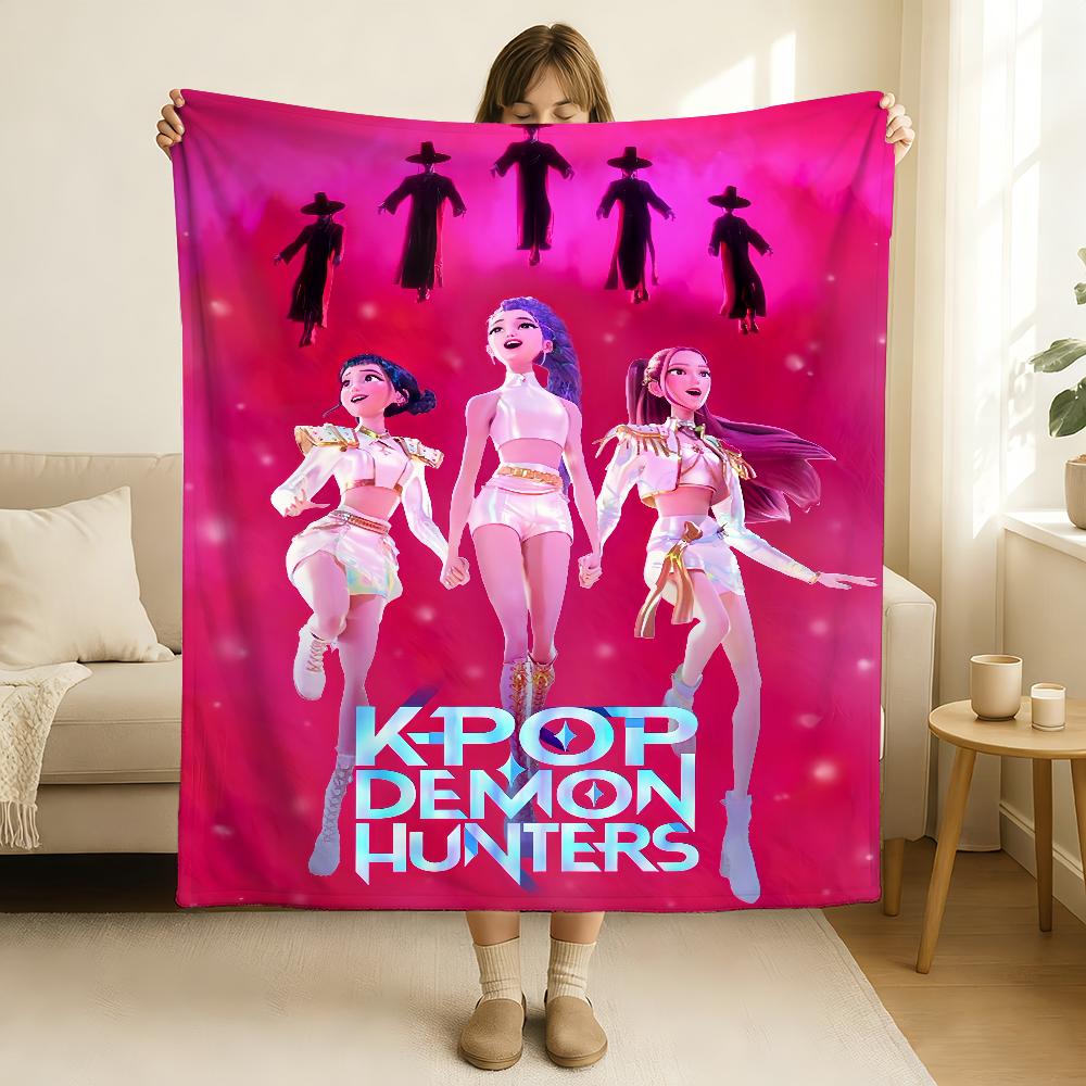 K KPop P D Demon H Hunters Decke Weich und hautfreundlich Für Sofa Bett Nickerchen Tagesdecke Ganzjahresdecke