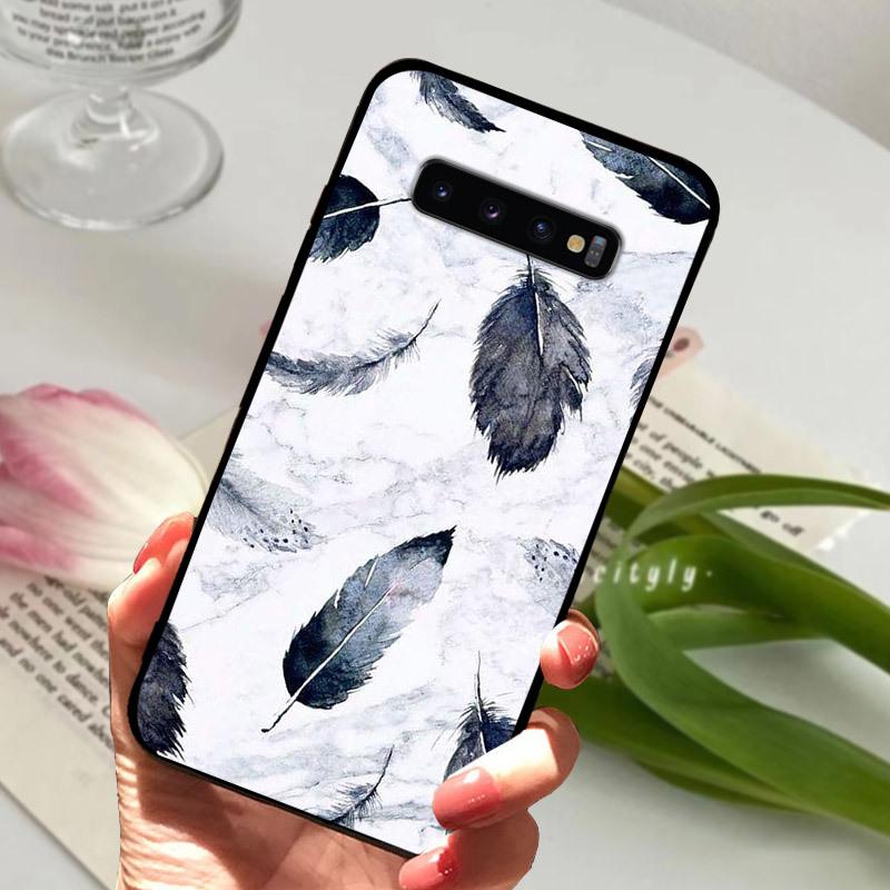 Case For Samsung S10 S10+ S10E Silicone Etui Fashion Painted Soft TPU Coque For Samsung Galaxy S10 S 10 Plus S10E Phone Cover
