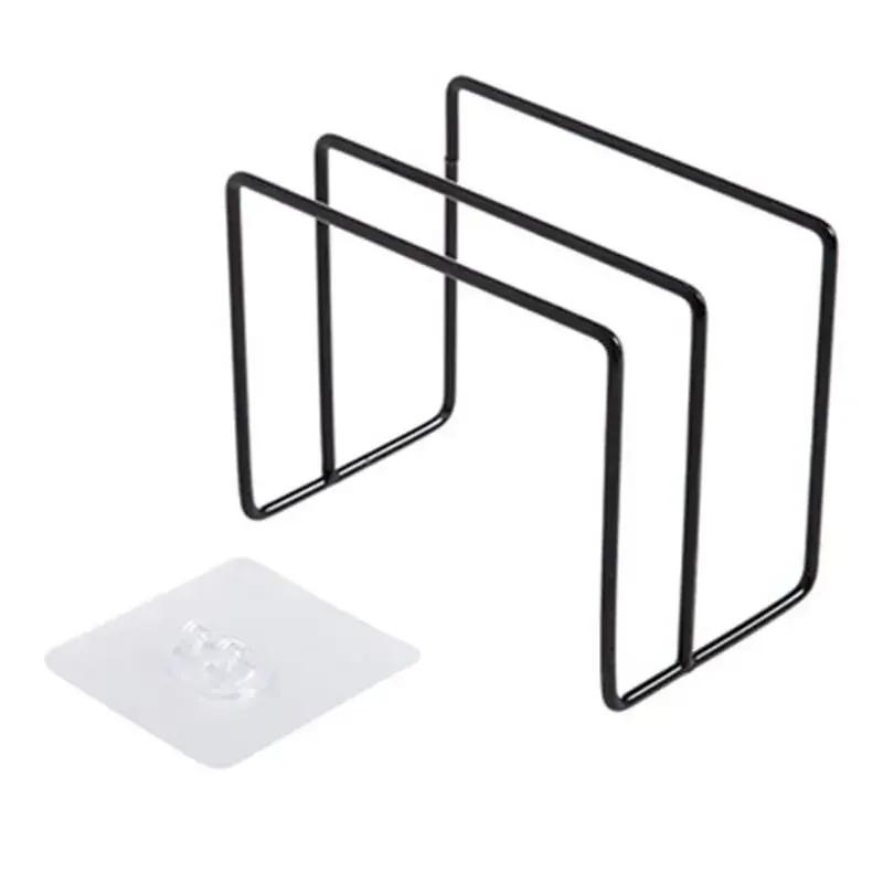 

Креативная железная стойка для разделочных досок Стойка для хранения Кухонная стойка для хранения Стойки для разделочных досок Стойки для слива воды Стойки для крышек для кастрюль чёрный