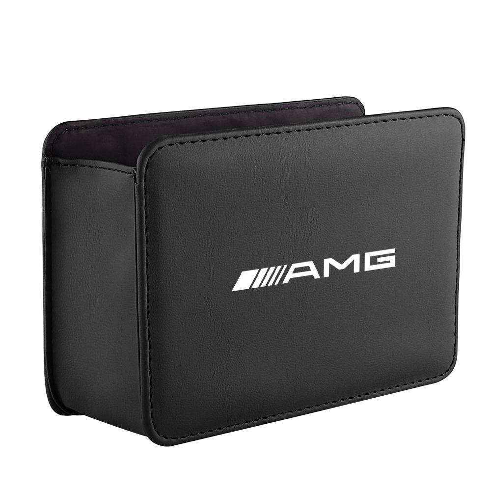 

Leather Car Door Seat Organizer Box Stowing Tidy Storage Bag For AMG W140 W168 W169 W176 W177 GLS GLB EQC CLS SLK A200 GLK CLK