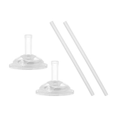 Moyum All-in-One Straw Cup Straw Refill 2 Types X 2p Set, Transparent, 1 Set