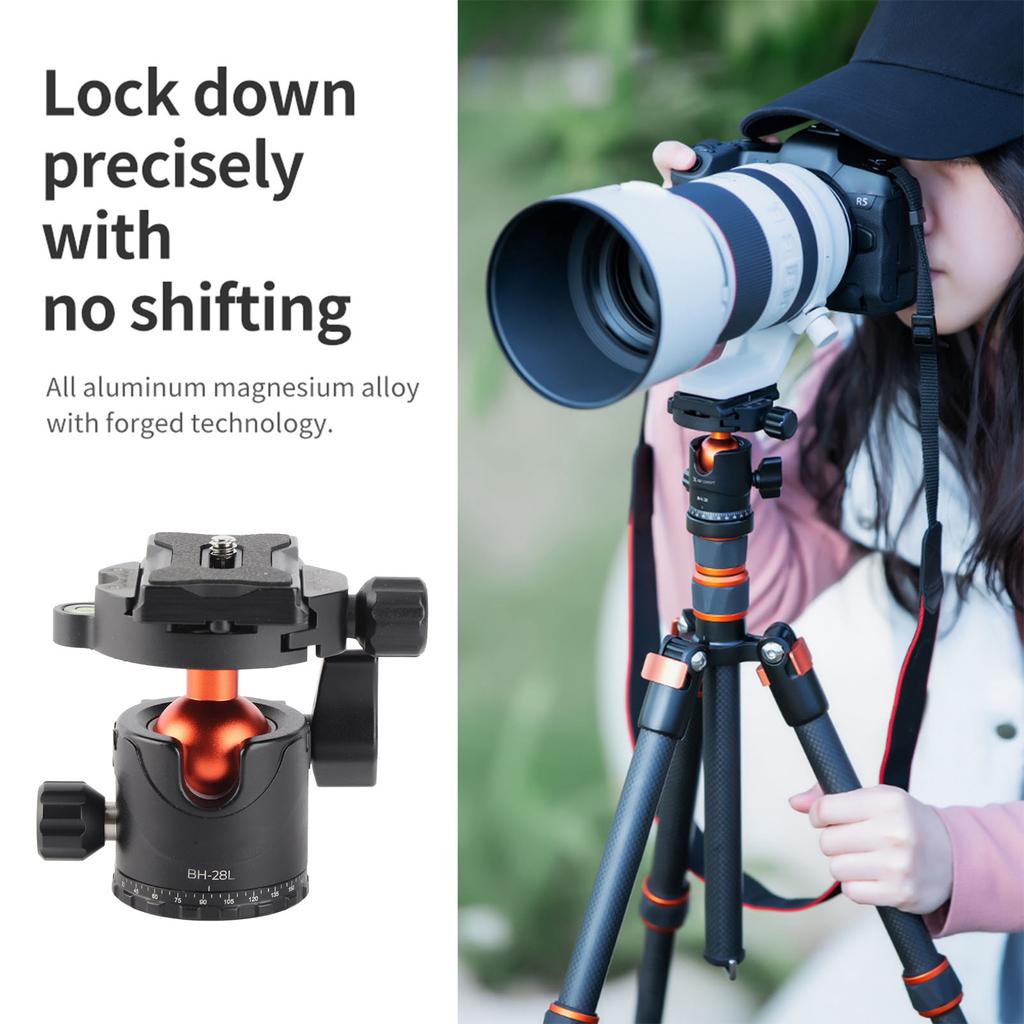 Metal Tripod Ballhead Aluminum Alloy Panoramic Tripod Head 1 4 Inch Screw Mount Panoramic Ballhead With Quick Release