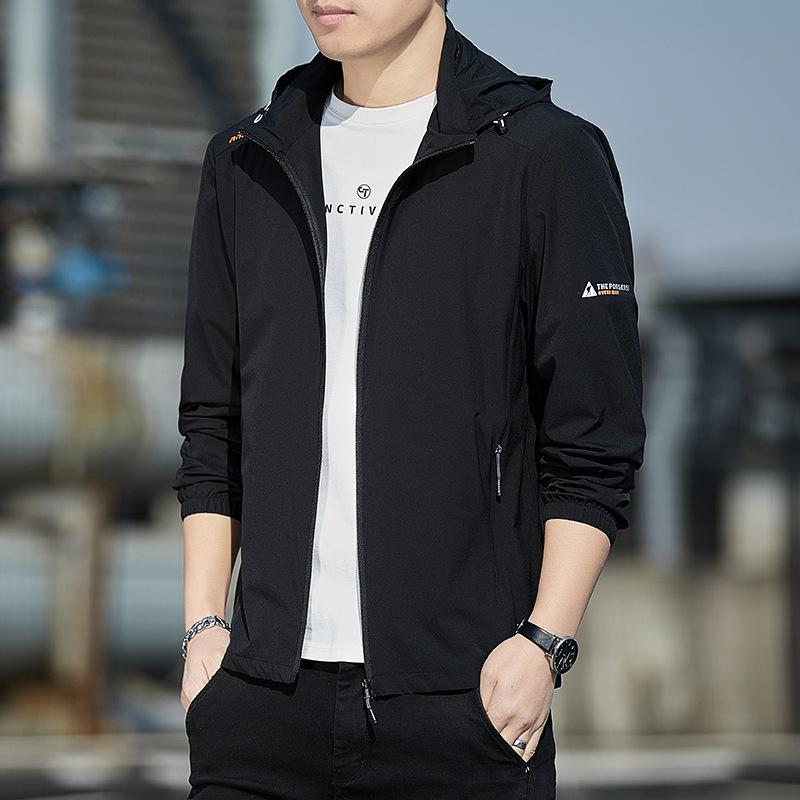 Outdoor Ice Silk Jacket for Men UV Resistant Long Sleeved Sun Protection Jacket Clothing