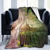 Wicked Musical Film 2024 Dekens Fleece Print Relax Zachte Worpdekens voor Beddengoed Slaapkamer Pluche Dunne Quilt