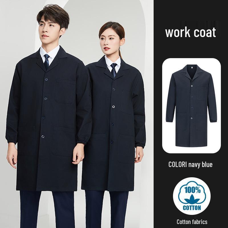 Custom Printed Wear-Resistant Lab Coat - High-Quality, Dirt-Resistant Workwear for Workshops and Factories