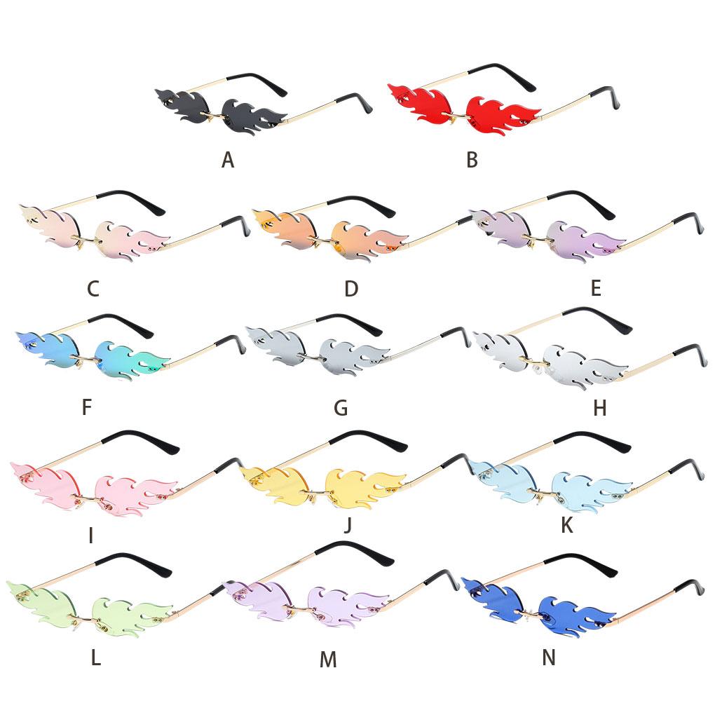 Flame And Fire Fashionable Eyewear For Stylish Look Frameless Durable Waterproof Breathable Windproof