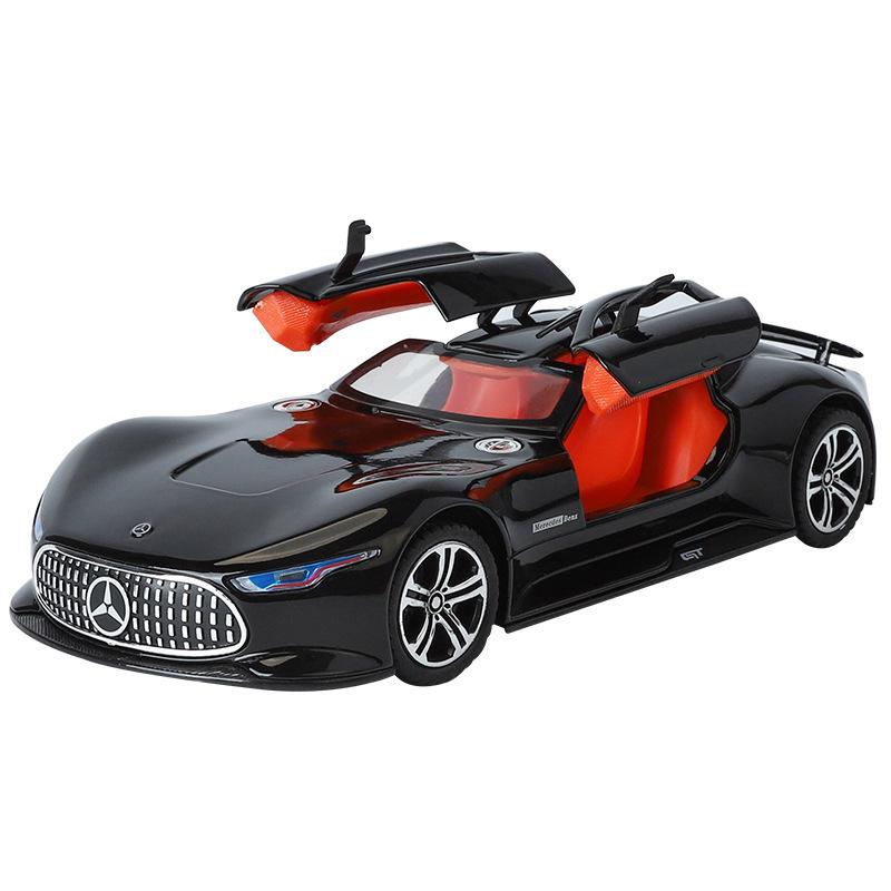 

1/24 Benzs Vision GT Alloy Concept Sports Car Model Diecast Metal Racing Car Vehicles Model Simulation Sound Light Kids Toy Gift чёрный