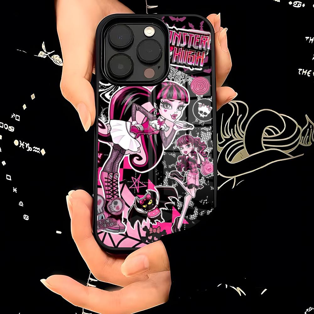 

M-MonsterS Cartoon High Phone Case PC+TPU For IPhone 15 16 17ProMax 13 16 11 12 14 Pro Xs Max Mini Xr X Plus Cover iPhone17