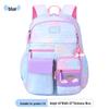 Rainbow-Design Large Capacity Backpack for Girls, Grades 1-6