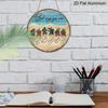 2D Flat, 1pc Sea Turtle Bible Verse Wall Decor, Round Aluminum Sign for Home, Office, Bathroom, Porch, Living Room - Vintage Sea Turtle Plaque with