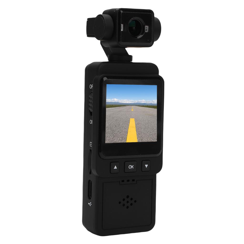 HD Pocket Camcorder 1080P Portable Wearable Video Recording Camcorder Built In WiFi 3 Axis Stabilization for Outdoor
