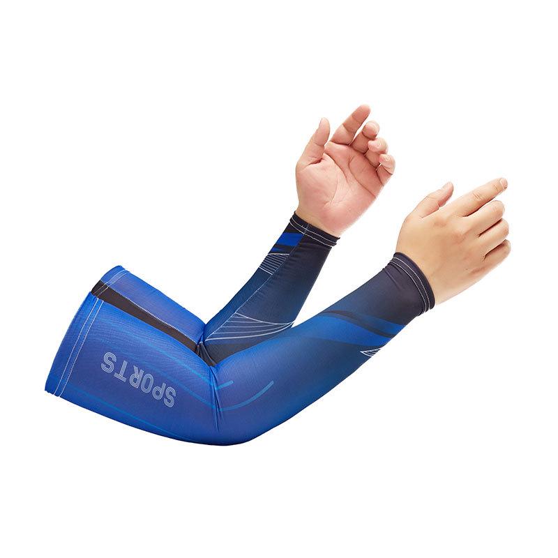 Sport Style Sun Protection Breathable Cycling Arm Warmers for Men and Women - Thin Ice Silk Sleeves