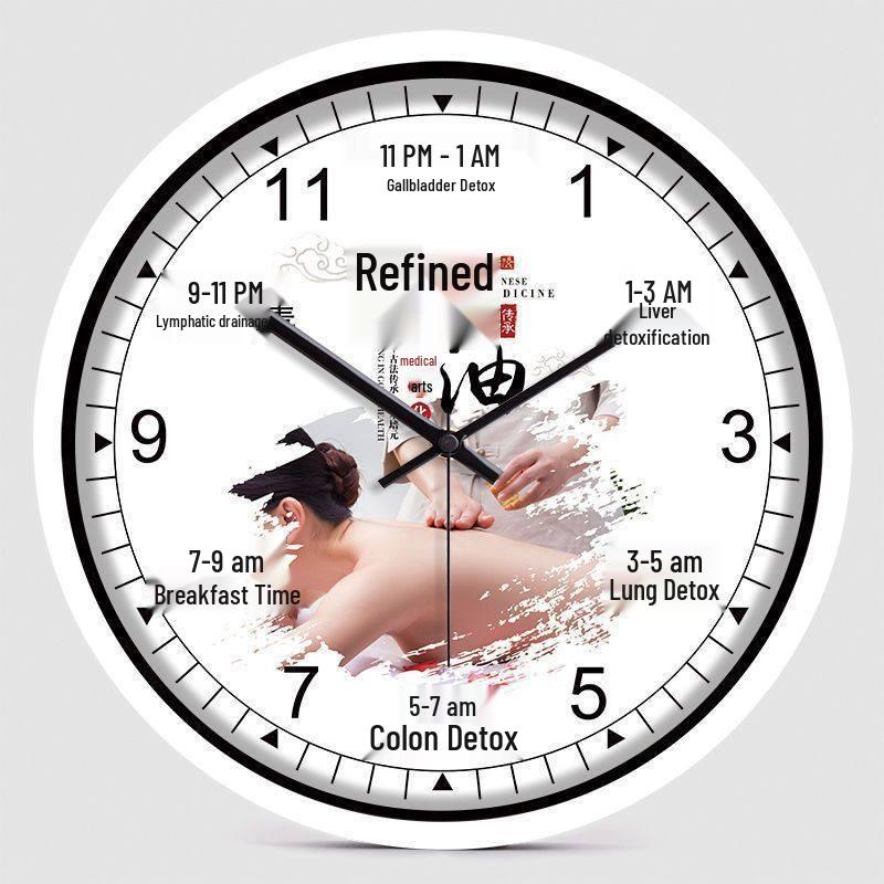 Health Club & Beauty Salon Silent Wall Clock for SPA and Therapies