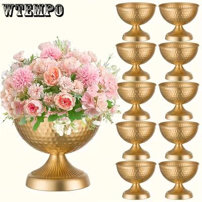 Vintage Vase for Fake Flowers for Birthday Party Christmas Anniversary Retro Iron Small Base Vase for Wedding Party Festive Events