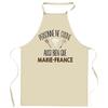 Kitchen Apron - Planetee - Personalized First Name - Breton Print - Thick Cotton