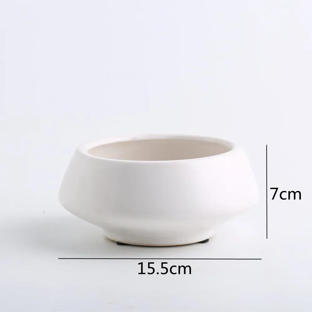 Ceramic Flowerpot Fruit Bowl Flower Arrangement Plant Pot Succulent Decoration Potted Garden Pots Planters