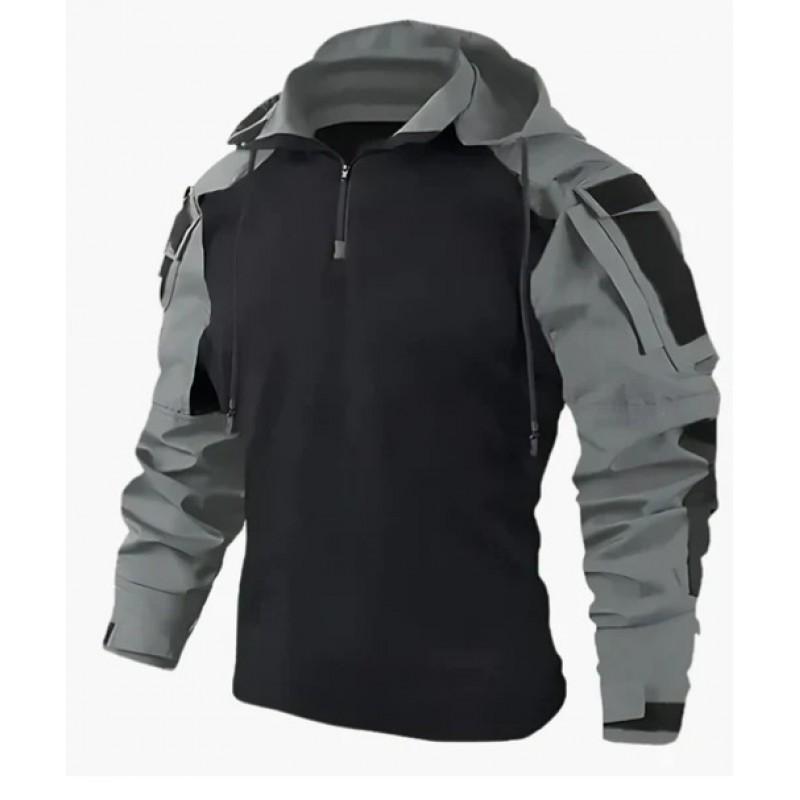 Mens Long Sleeve Tactical Shirt Breathable Quick Dry Outdoor Hiking Camping Hunting Training Uniform