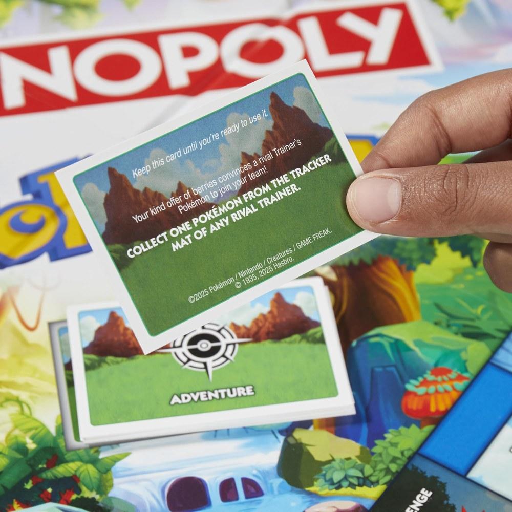 Hasbro Monopoly Pokémon Edition Board Game Suitable for Ages 8 and Up 2-4 Players Kids' Pokémon Fans Fun Family Game 45 Minutes