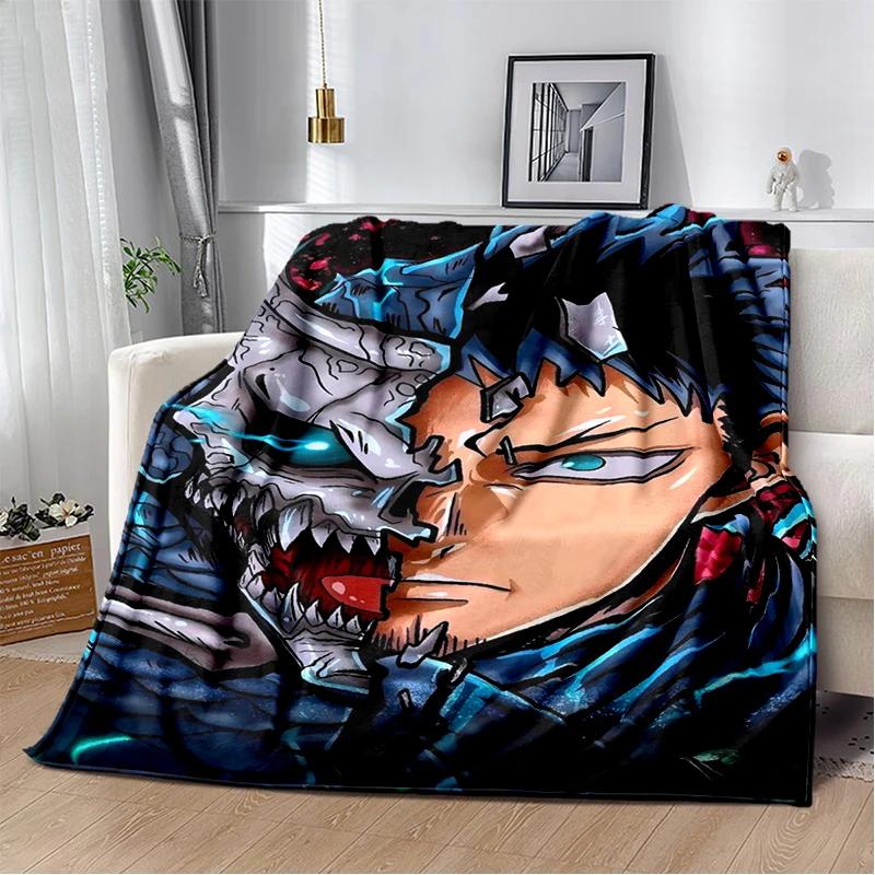 3D Kaiju No.8 Anime Cartoon Soft Flannel Blanket for Bed Bedroom Sofa Picnic,Throw Blanket for Cover Office Gift Kids