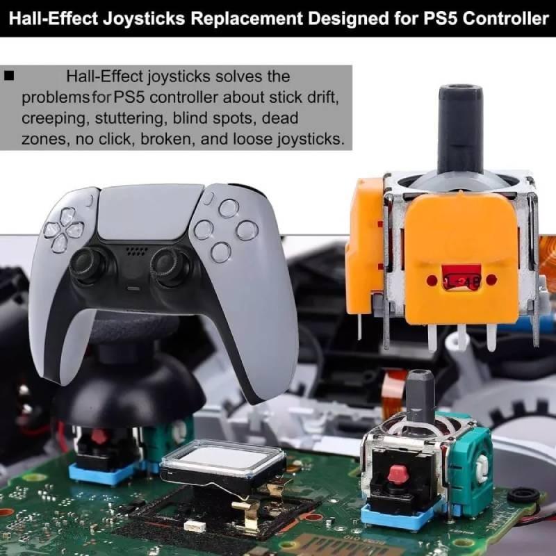 New Ps5 Hall Effect Joystick Set With 10 Durable Controllers For Ps4 Xbox And Switch Pro