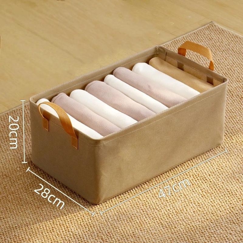 

2Pc Large Collapsible Storage Bins Non-woven Fabric Foldable Storage Boxes Organizer Containers Baskets Cube for Bedroom Closet