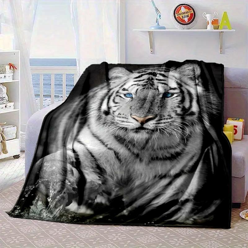 Colorful Tiger Portrait Blanket Flannel Blanket Throw Blanket Sofa Cover Blanket Soft Premium Blanket Picnic Blanket Tv Blanket Gifts