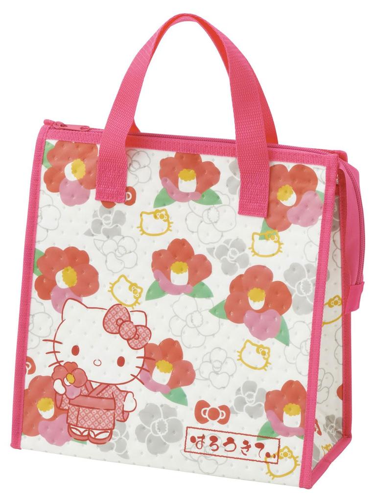 Skater Lunch Sanrio Hello Kitty Camellia Bag, Non-woven Fabric, Insulated, FBC1-A