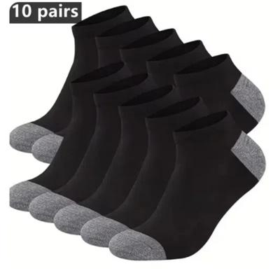 10/20 Pairs of High-Quality Men's Sports and Fitness Running Socks For Spring and Summer Outdoor Leisure Breathable Short Socks