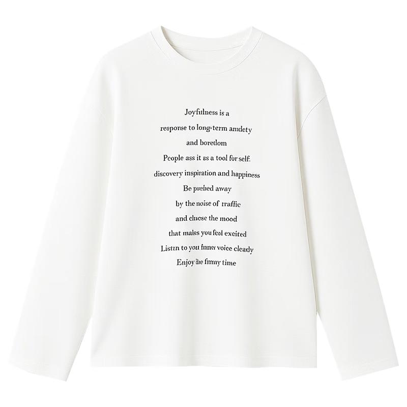 Qiusishuiyi Ren Women s Antibacterial Cooling Letter Print T-Shirt L
