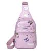Women'S Chest Bags Geometric Print Oxford Cloth Casual Crossbody Bag Sports Travel Outdoor Chest Shoulder Bags