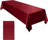 Solid Color Satin Tablecloth High-Density Locking Edge Wedding Restaurant Home Desktop Decorative Tablecloth